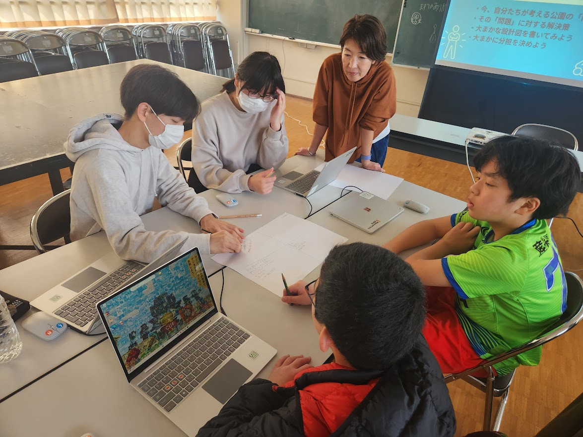 大磯中学校 公園づくり